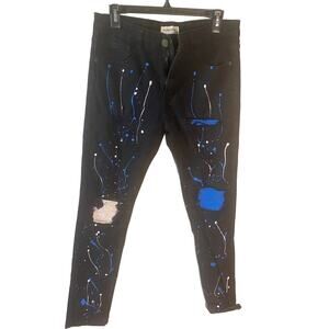 Blind Trust Black Paint Splattered W32 L32 Pants